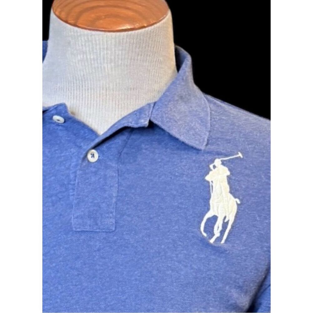Polo Ralph Lauren Boys Polo Big Pony Sz. XL (18-20) Blue Long Blue - Picture 8 of 11